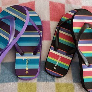 2 pair of Girls Rafters Sandals Size 12/13